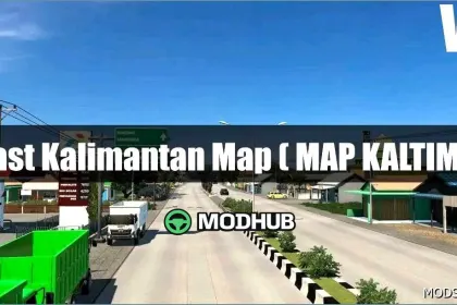 East Kalimantan Map for Euro Truck Simulator 2