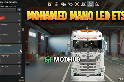 Mohamed Mano LED Lighting for All Trucks for Euro Truck Simulator 2