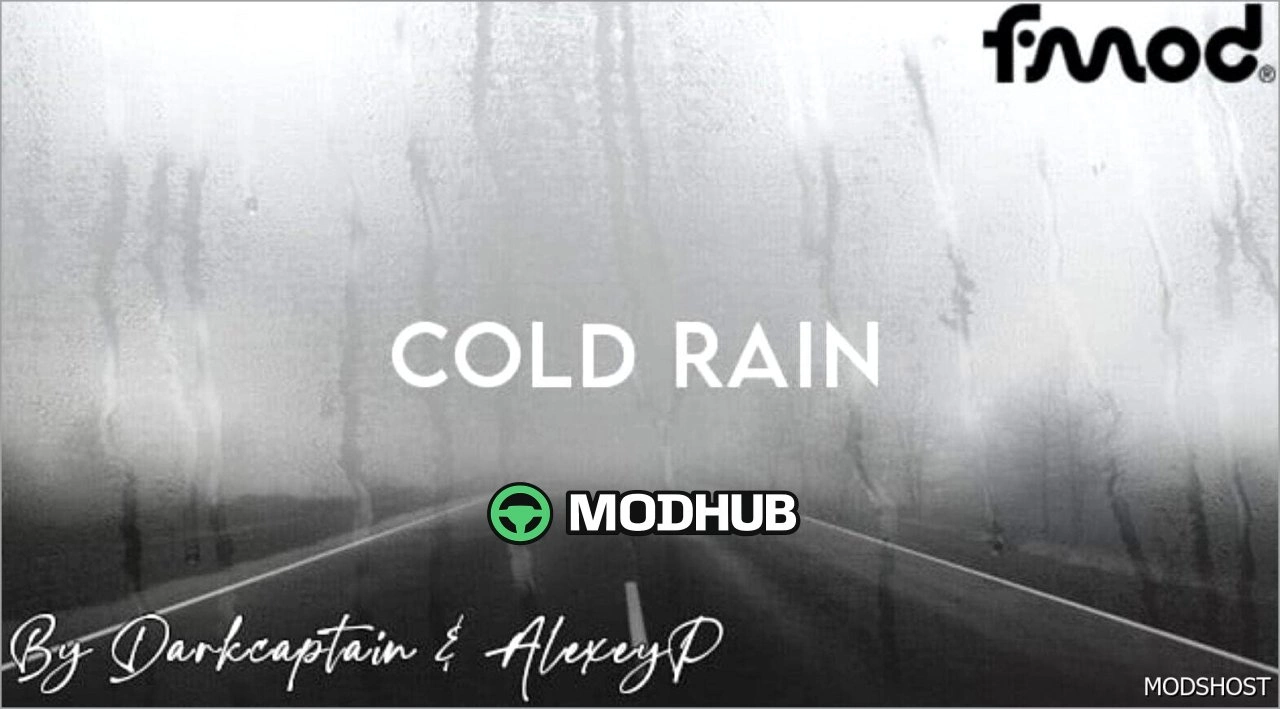 Мод погоди Cold Rain V0.50 для American Truck Simulator