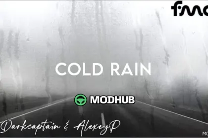 Mod pogodowy Cold Rain V0.50 do American Truck Simulator
