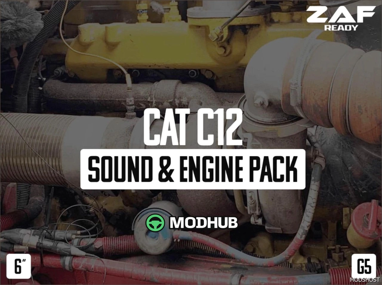 Звуковий та двигуновий пакет CAT C12 для American Truck Simulator