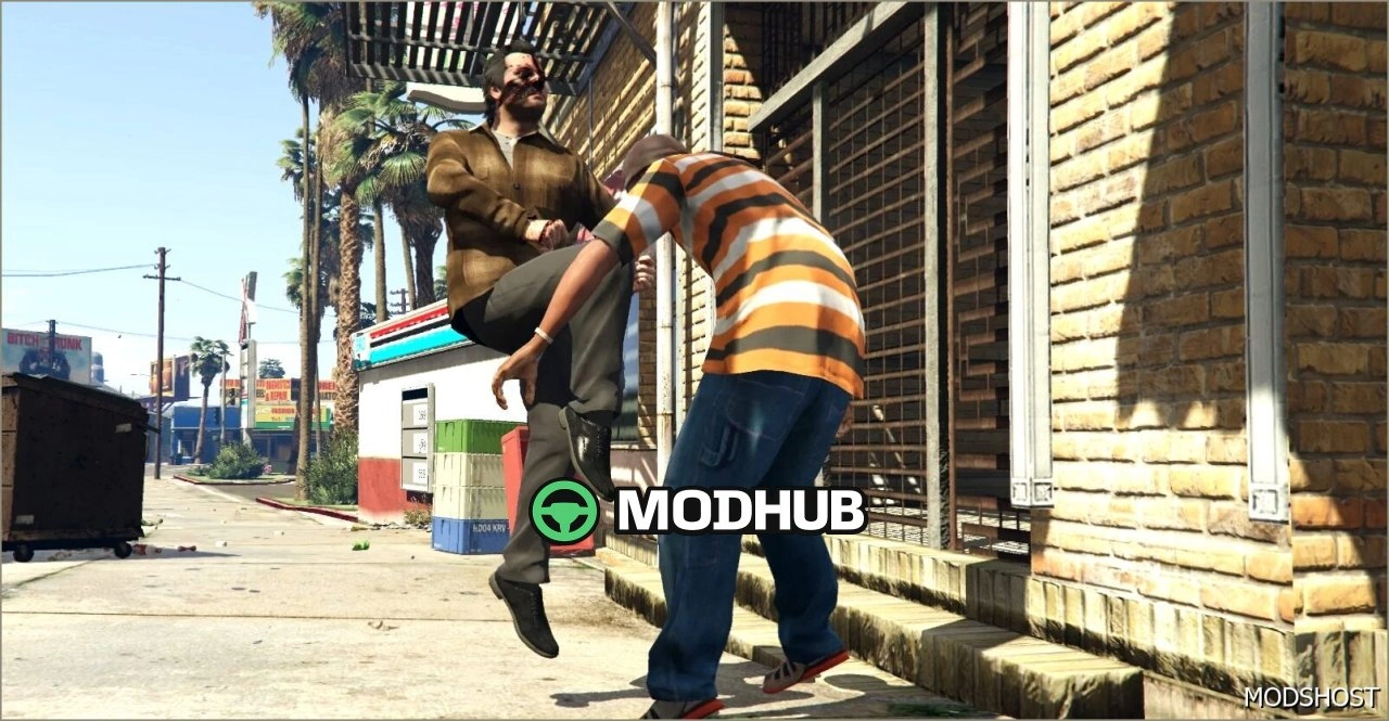 Скрипт мод для виконання рукопашних атак для GTA 5
