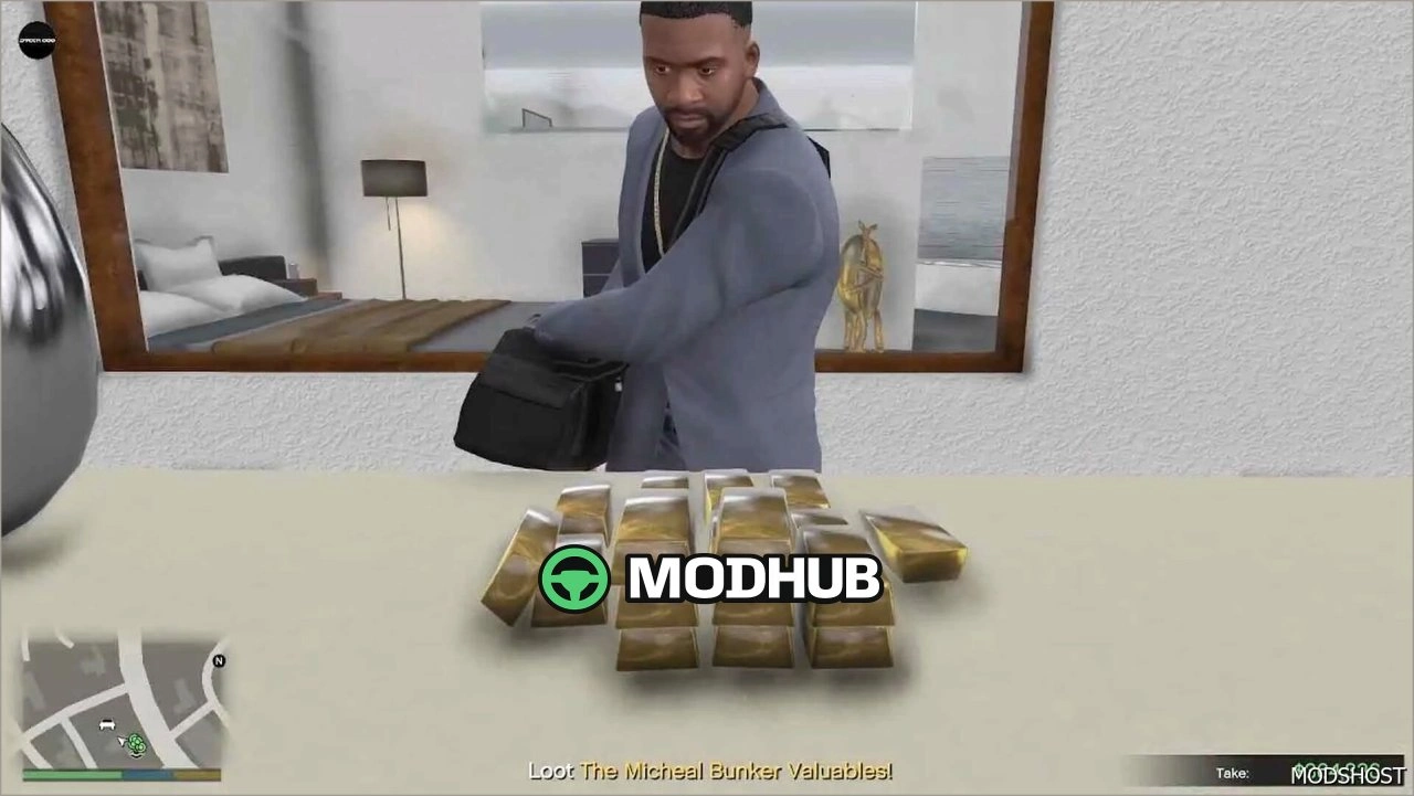 Скрипт мод Micheal Secret Bunker Heist для GTA 5