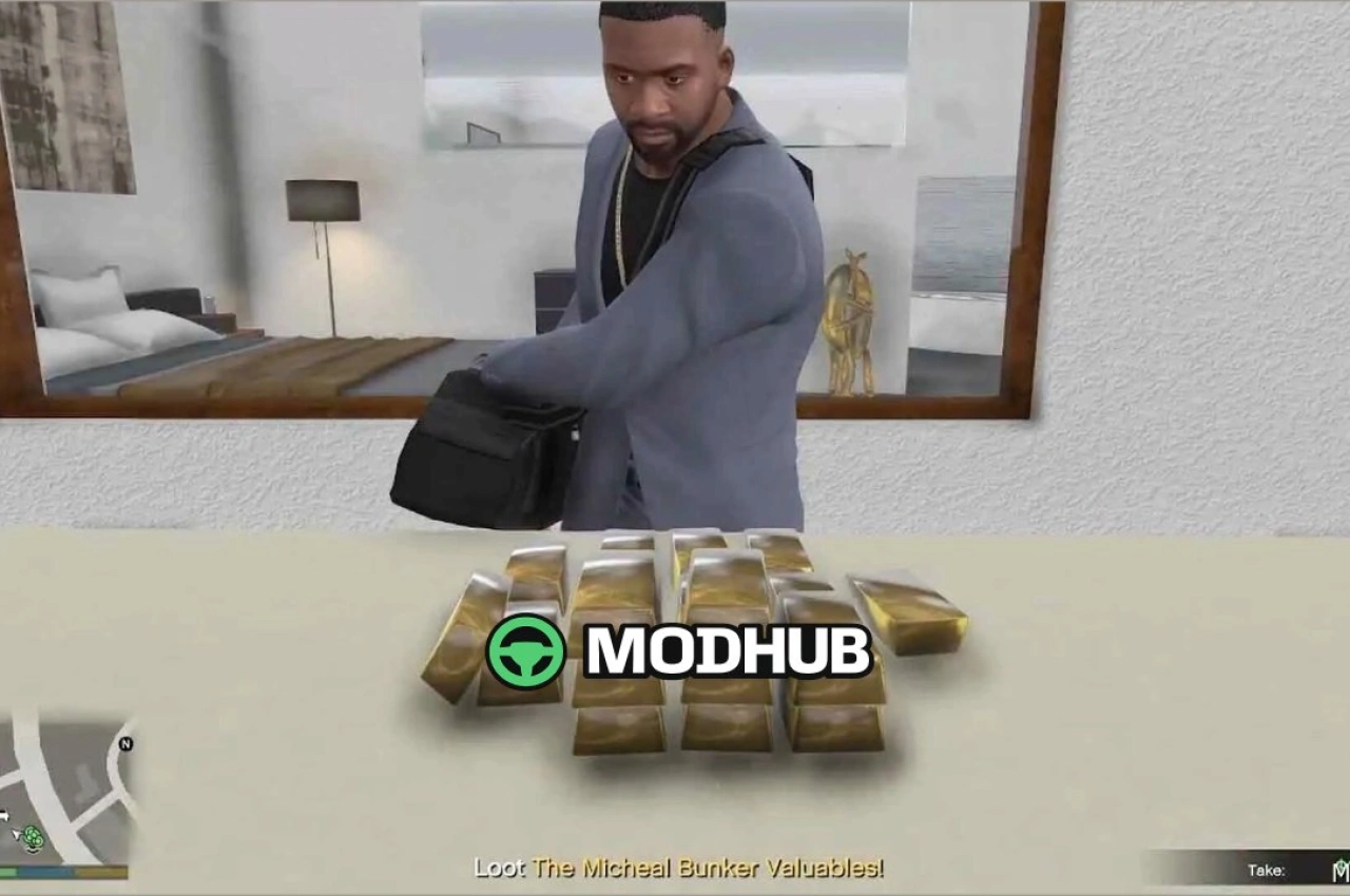 Скрипт мод Micheal Secret Bunker Heist для GTA 5