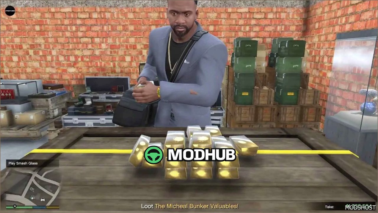 Скрипт мод Micheal Secret Bunker Heist для GTA 5