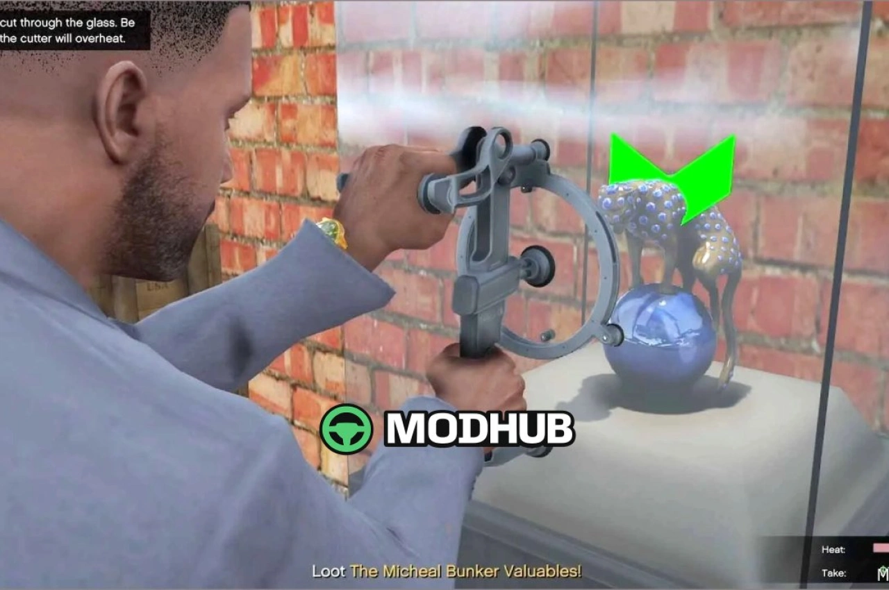 Скрипт мод Micheal Secret Bunker Heist для GTA 5