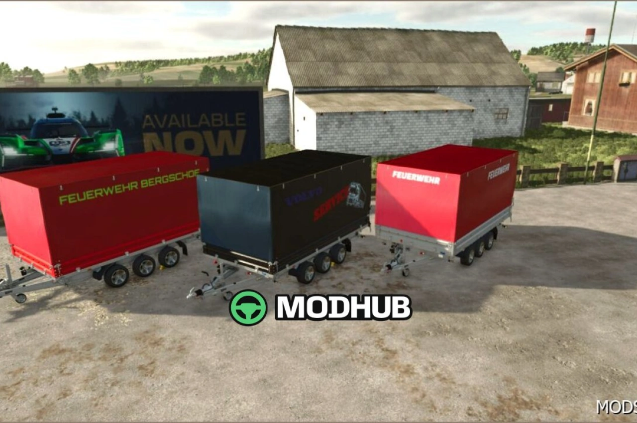 Причіп для пожежників V1.1 для Farming Simulator 25