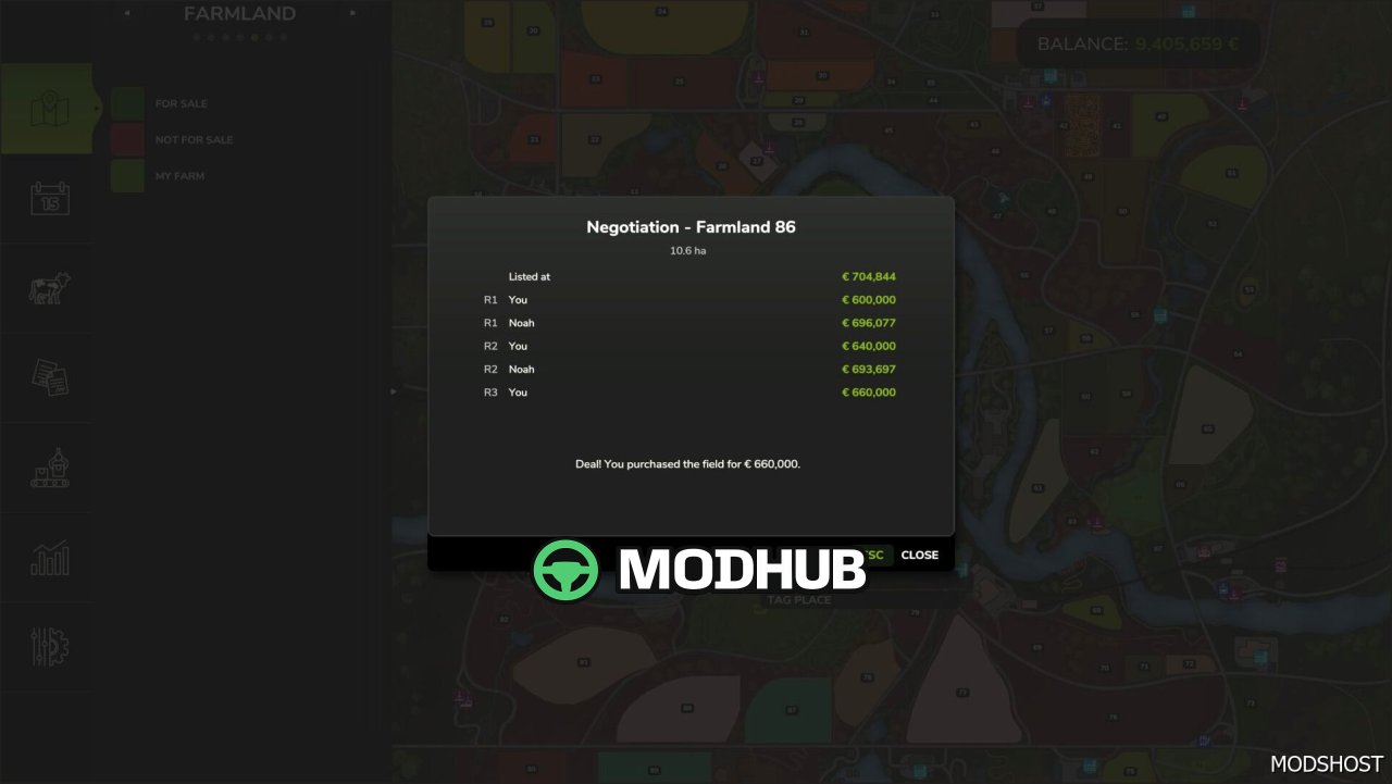 Business Mod Farmland Market Beta 2 for Farming Simulator 25