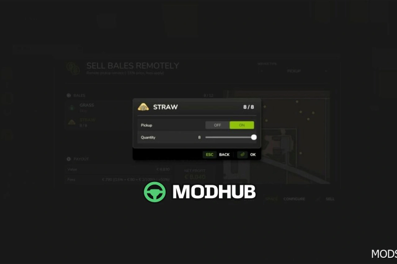 Мод Bale Direct для Farming Simulator 25