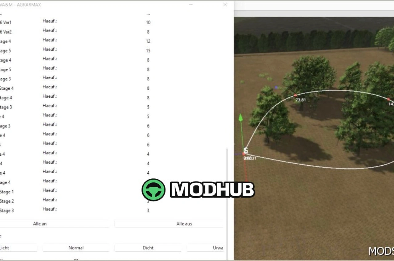Скрипт Forest Creator для Farming Simulator 25