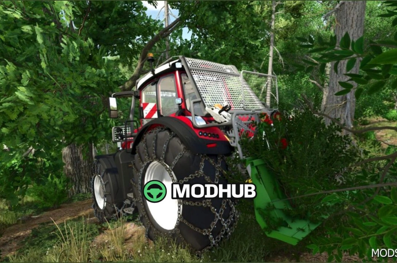 Трактор Fendt 900 Vario Forest для Farming Simulator 25