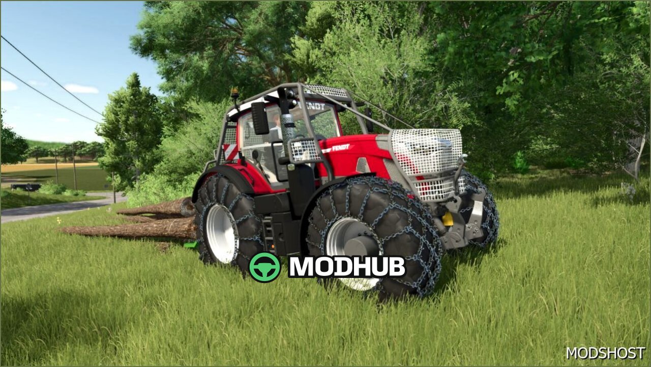 Трактор Fendt 900 Vario Forest для Farming Simulator 25