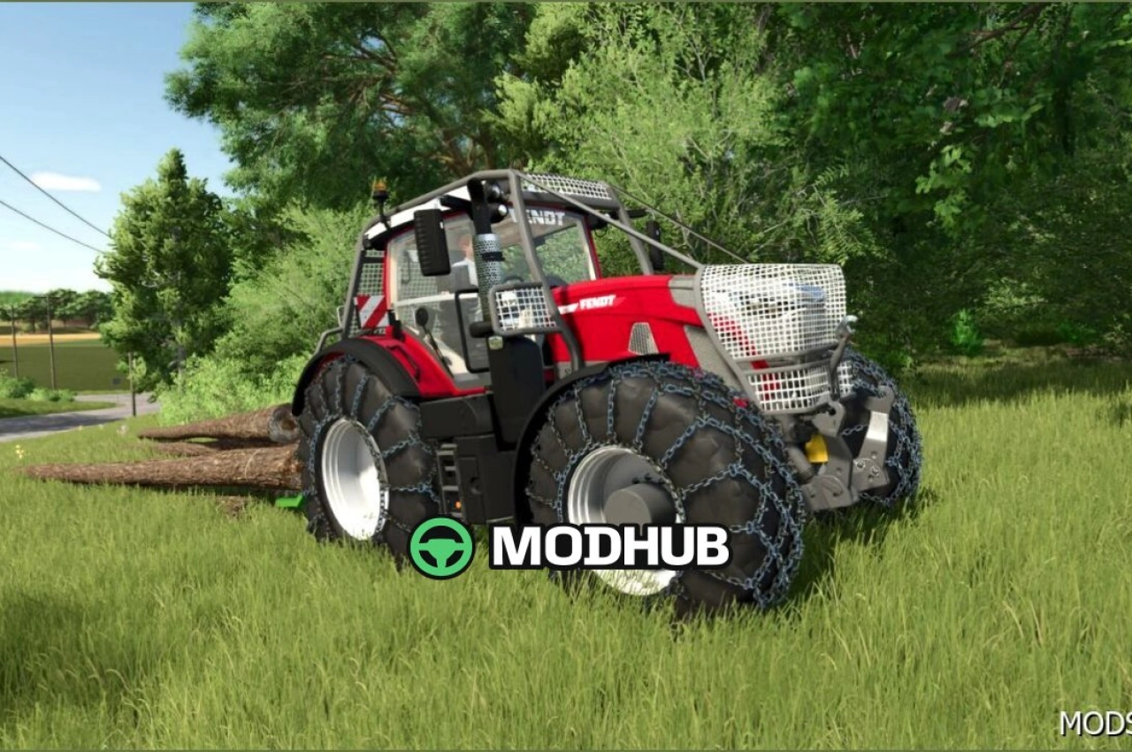 Трактор Fendt 900 Vario Forest для Farming Simulator 25