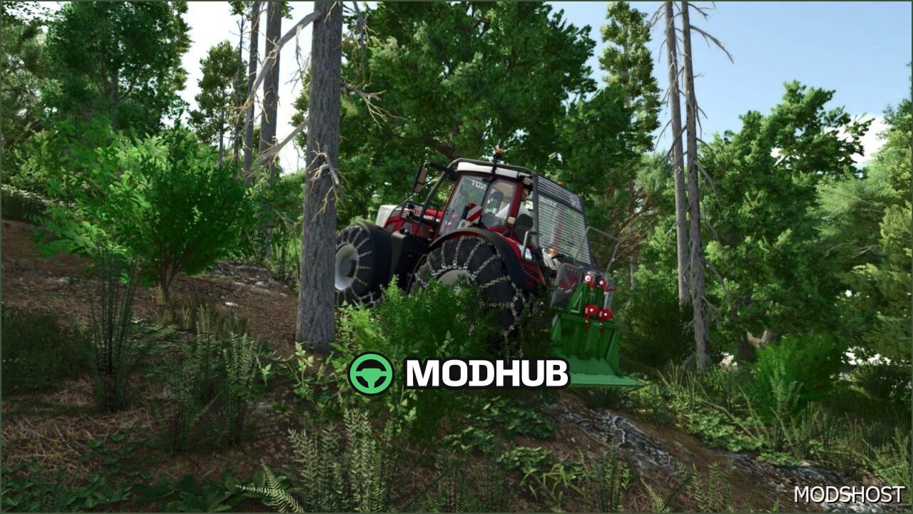 Трактор Fendt 900 Vario Forest для Farming Simulator 25