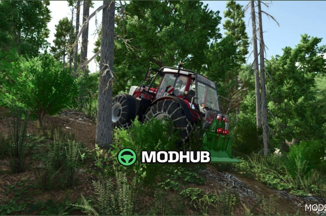 Трактор Fendt 900 Vario Forest для Farming Simulator 25