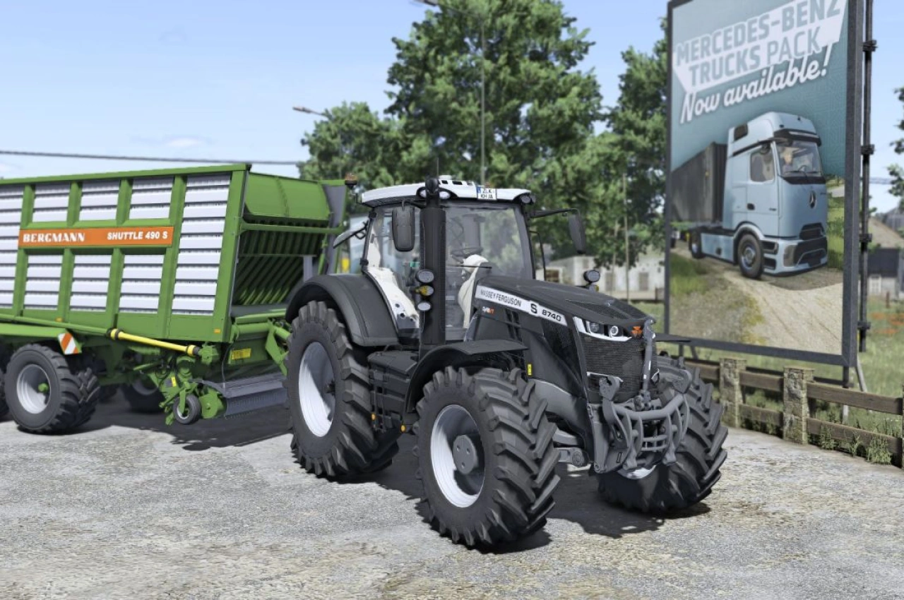 Traktor Massey Ferguson 8700S für Farming Simulator 25
