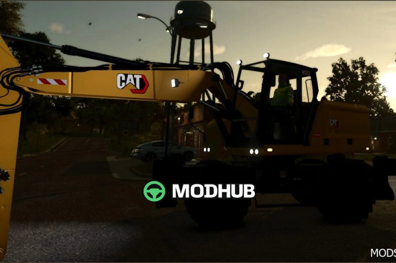 Екскаватор CAT M322 V1.4 для Farming Simulator 25