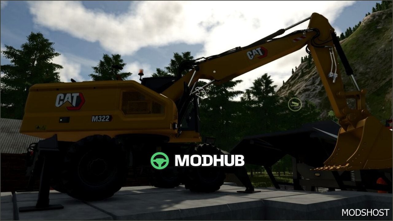 Екскаватор CAT M322 V1.4 для Farming Simulator 25