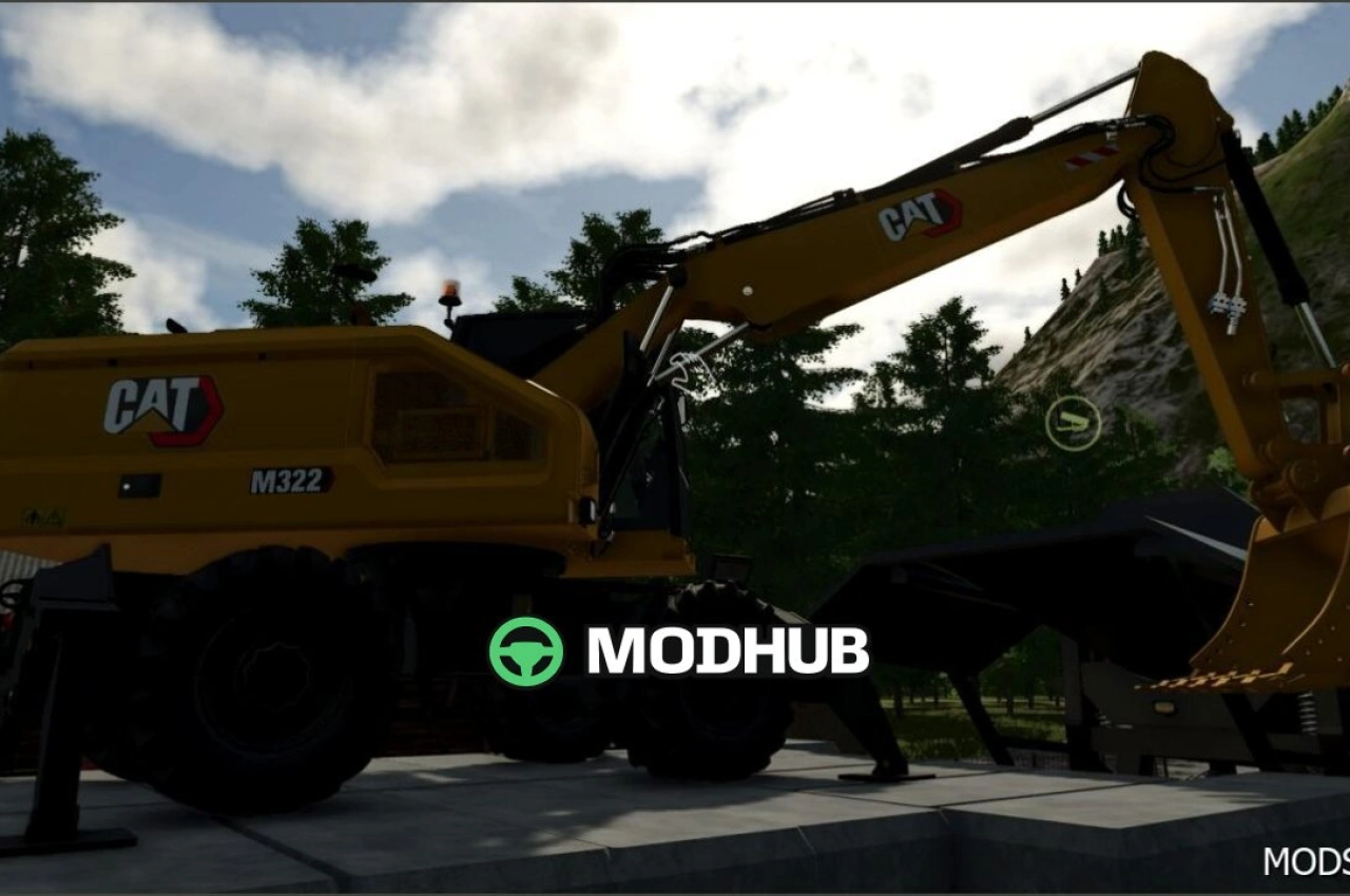 Екскаватор CAT M322 V1.4 для Farming Simulator 25