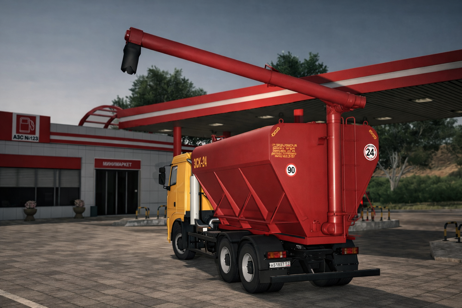 Мод на вантажівку MAZ 5440 ZSK v1.0.0.1 для Farming Simulator 25