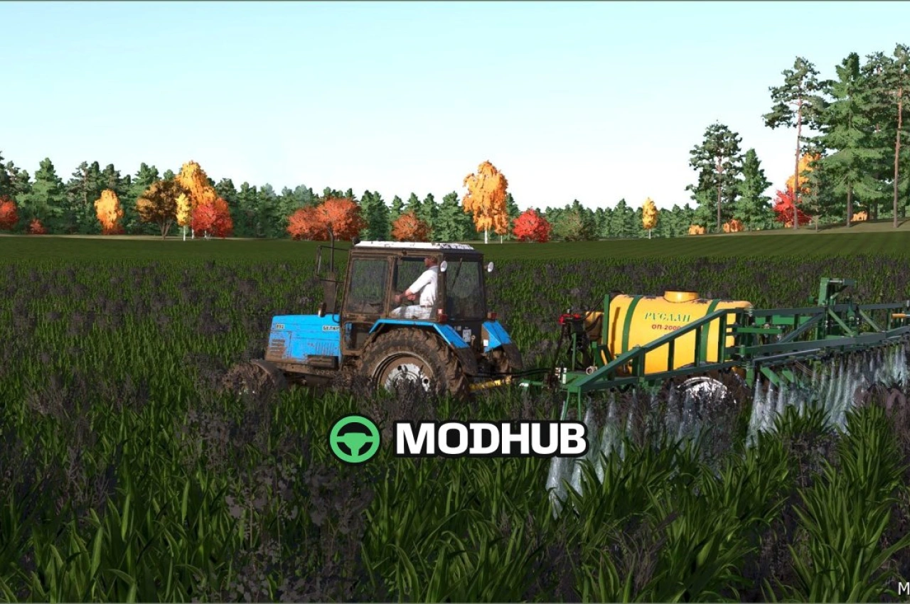 Обприскувач OP 2000 “Руслан” для Farming Simulator 25