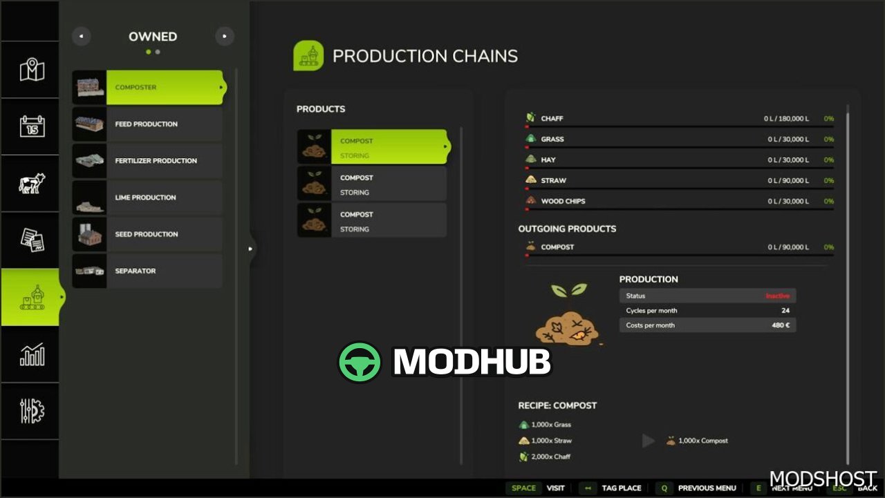 Basic Production Pack V1.0.0.3 for Farming Simulator 25