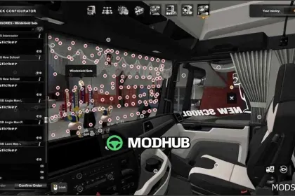 Аксесуари для інтер'єру BC Interior Belka для Euro Truck Simulator 2