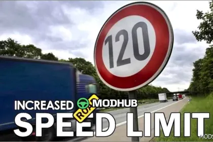Мод збільшення швидкості на дорогах для Euro Truck Simulator 2