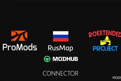 Карта Promods Rusmap Roextended Connector для Euro Truck Simulator 2