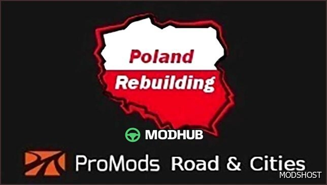 Карти Promods Road & Cities Poland Rebuilding Merge V2.6.3 для Euro Truck Simulator 2