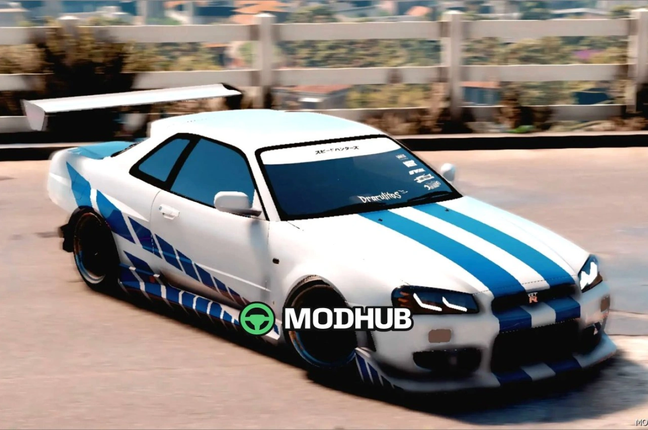 Автомобіль Nissan Skyline R34 Twin Turbo для GTA 5