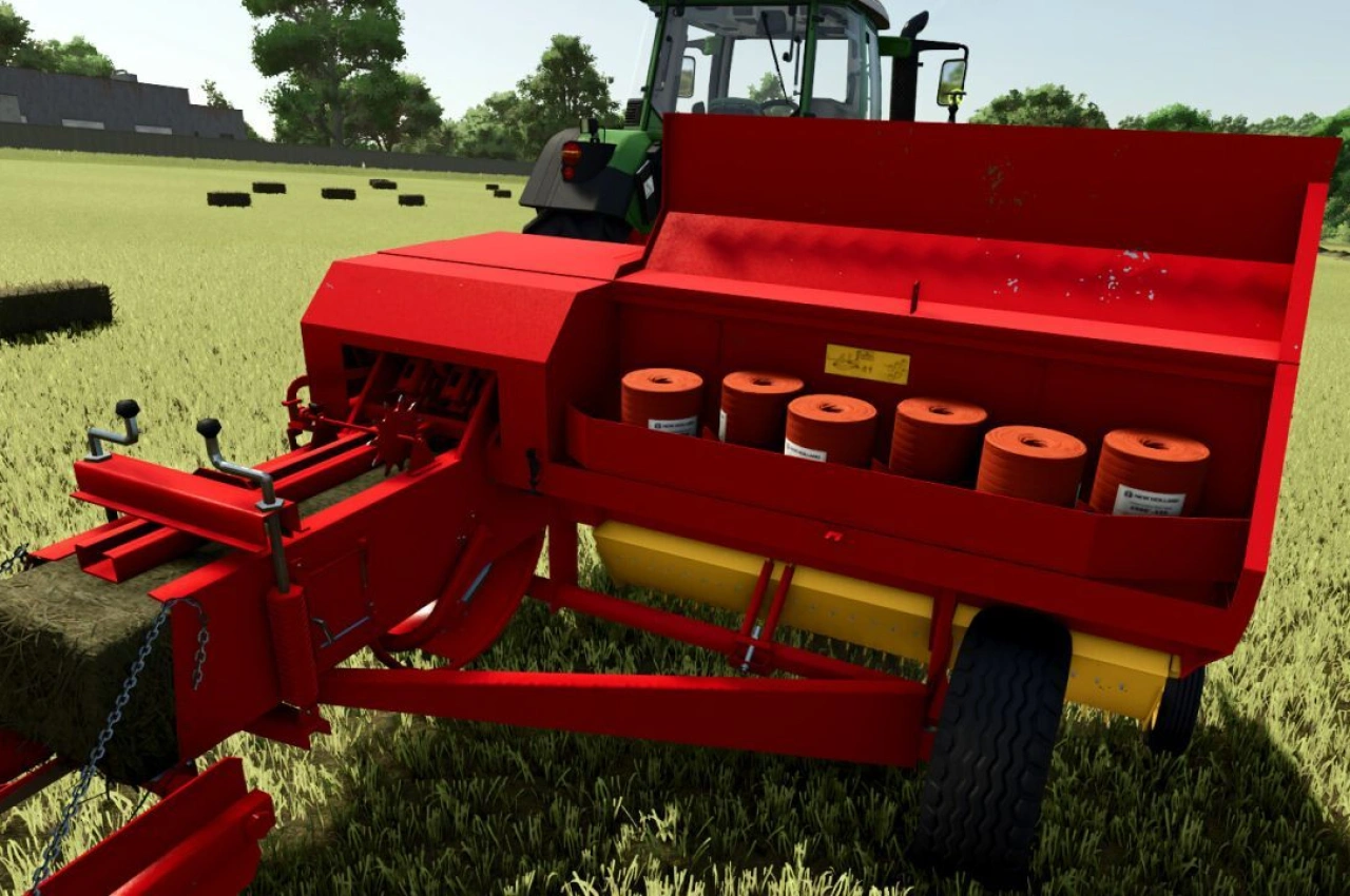 Прес-підбирач New Holland Hayliner 378 для Farming Simulator 25