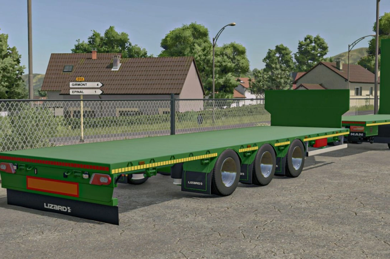 Причіп Lizard Straw Transport для Farming Simulator 25