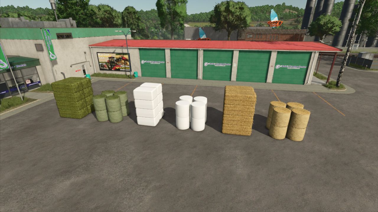 Підіймальні піддони та тюки (по 100 кг) — Liftable Pallets And Bales для Farming Simulator 25