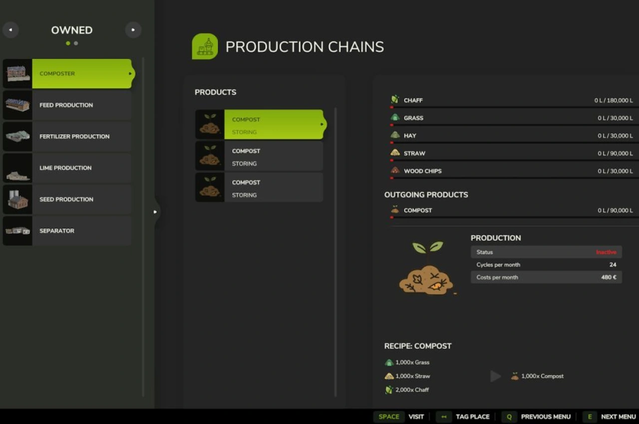 Пакет базового виробництва для Farming Simulator 25