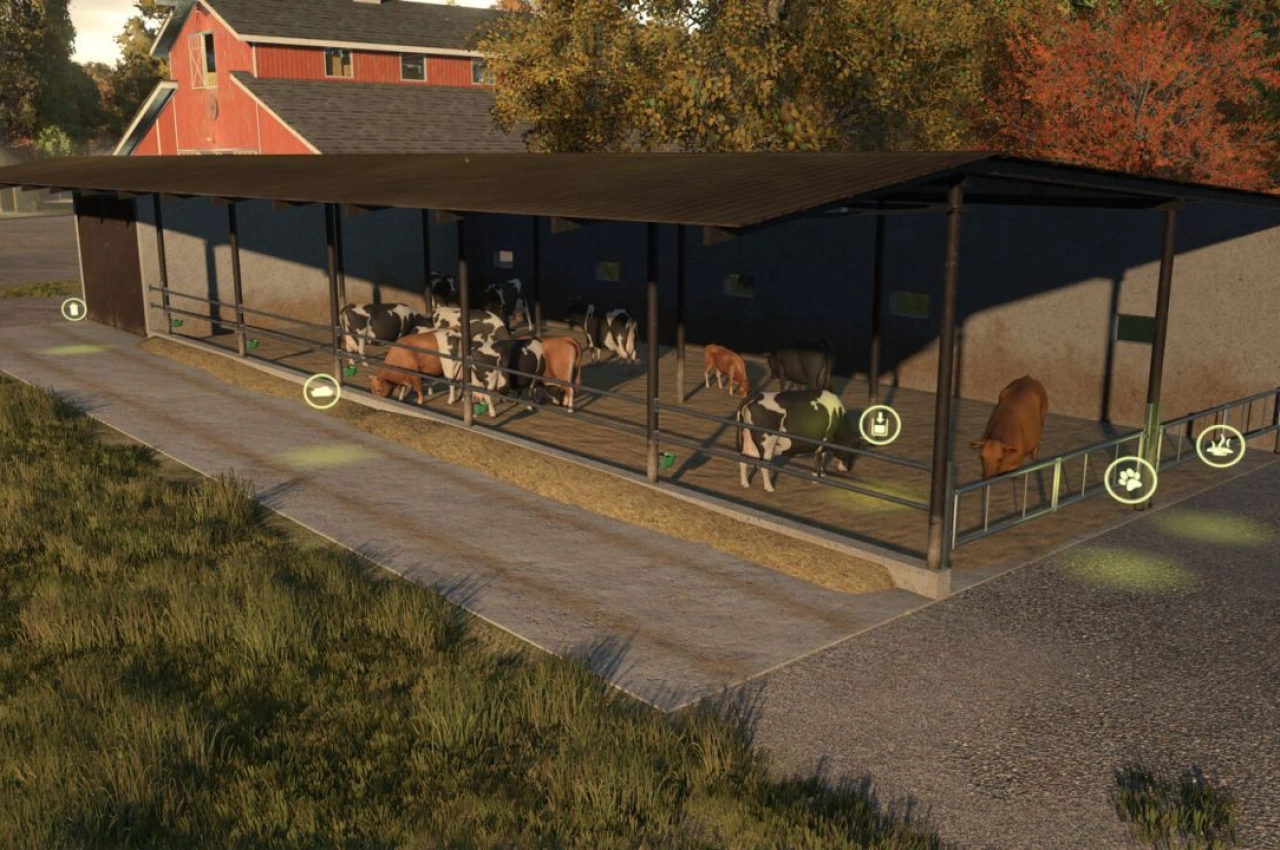 Склад для корів для Farming Simulator 25