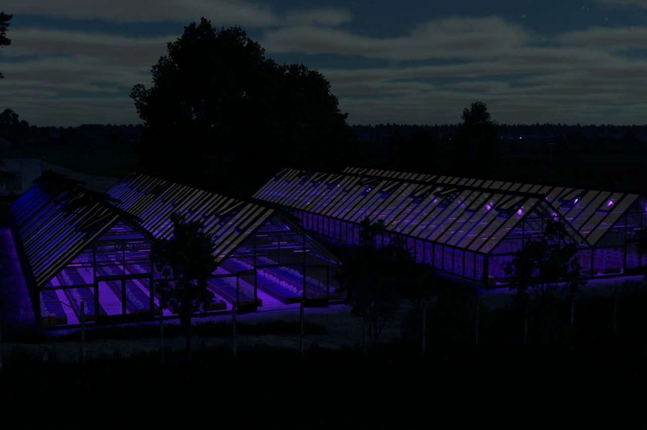 Пакет великих теплиць з скла для Farming Simulator 25