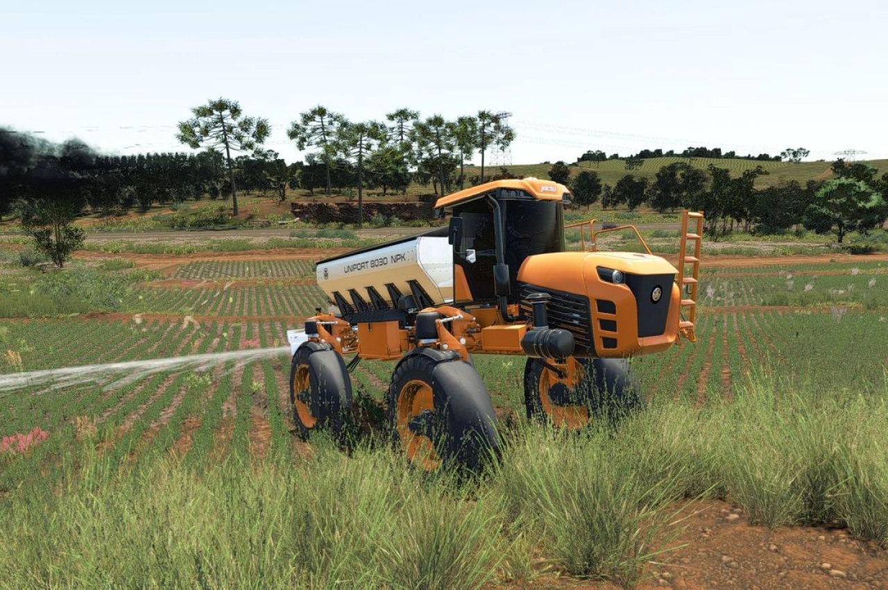 Розкидач добрив Jacto Uniport 8030 NPK для Farming Simulator 25