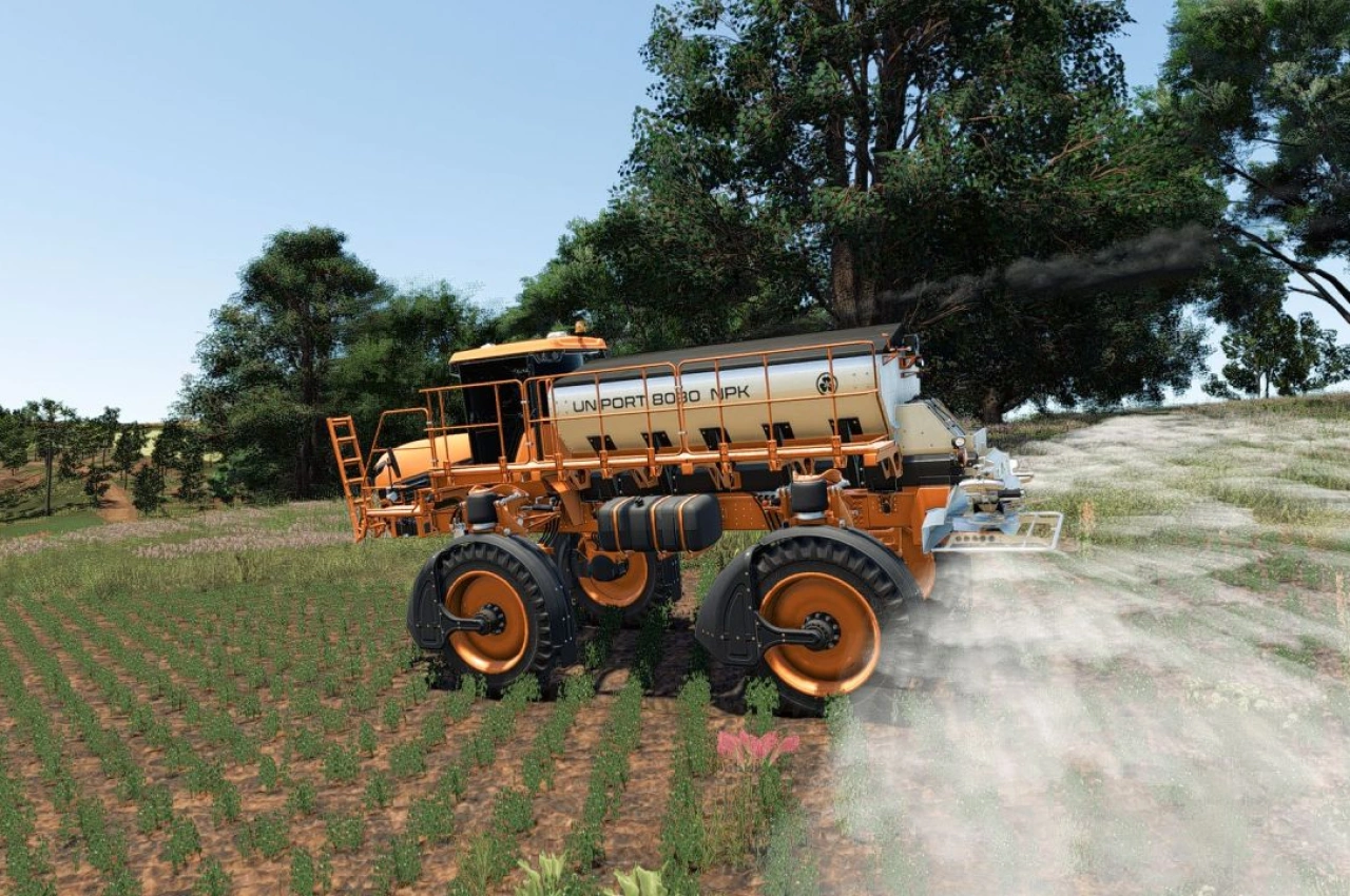 Розкидач добрив Jacto Uniport 8030 NPK для Farming Simulator 25