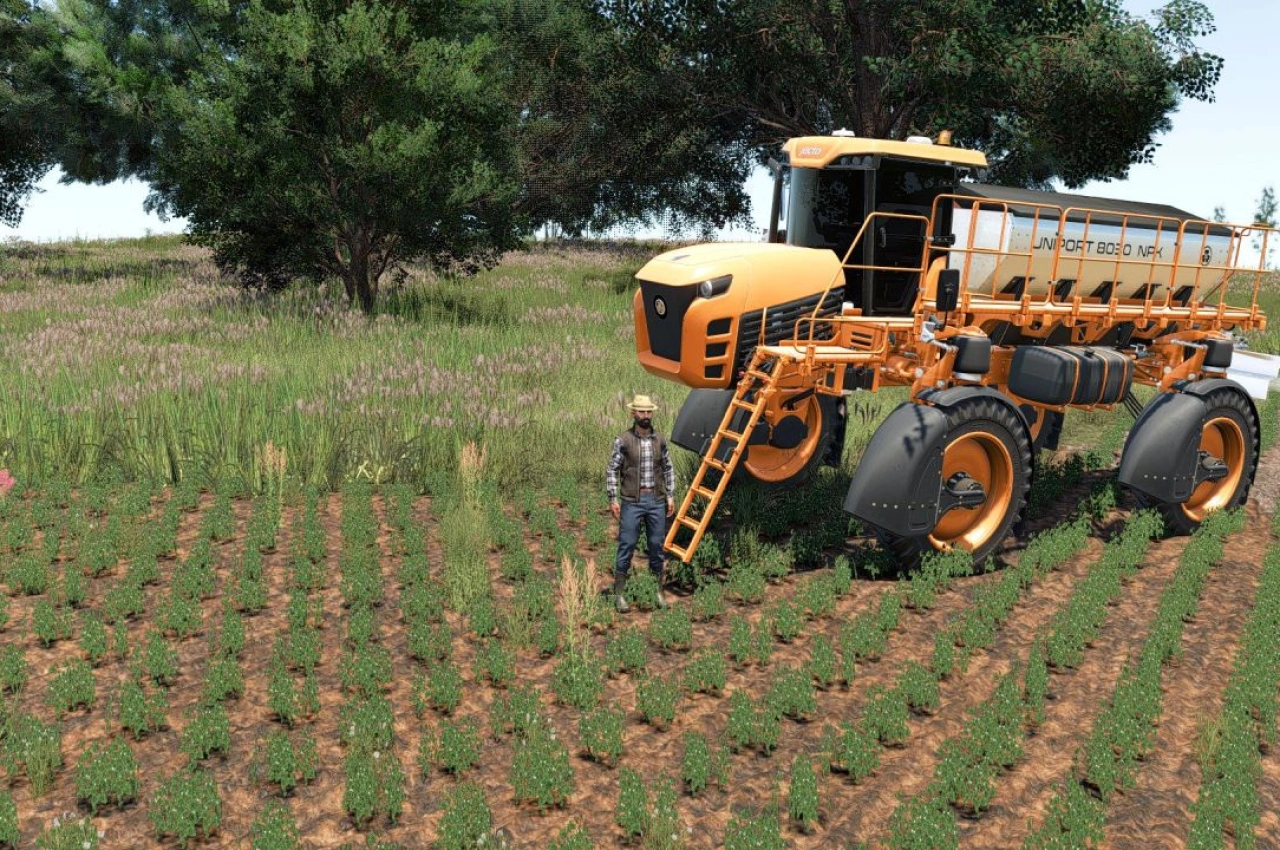 Розкидач добрив Jacto Uniport 8030 NPK для Farming Simulator 25