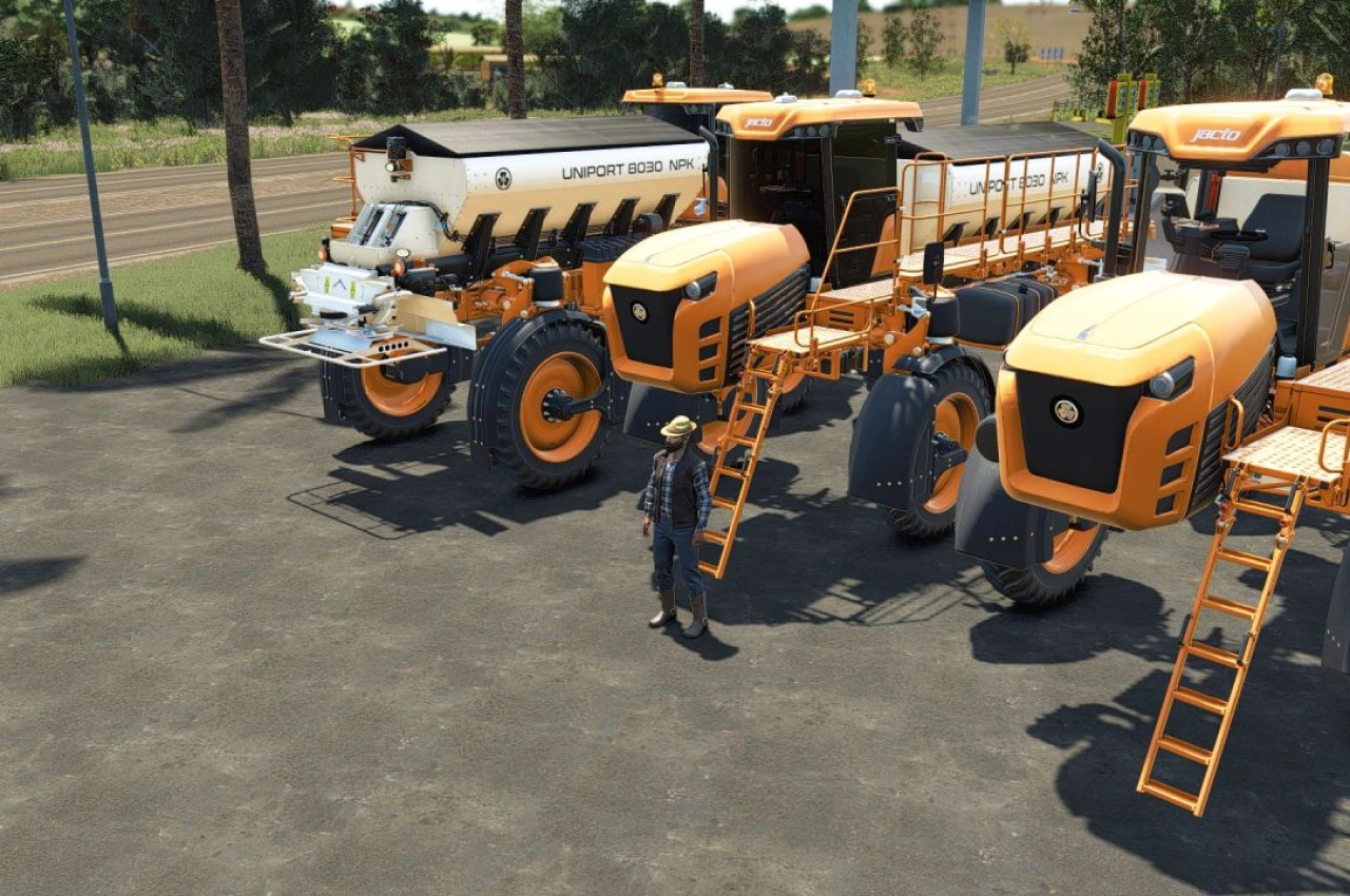 Розкидач добрив Jacto Uniport 8030 NPK для Farming Simulator 25