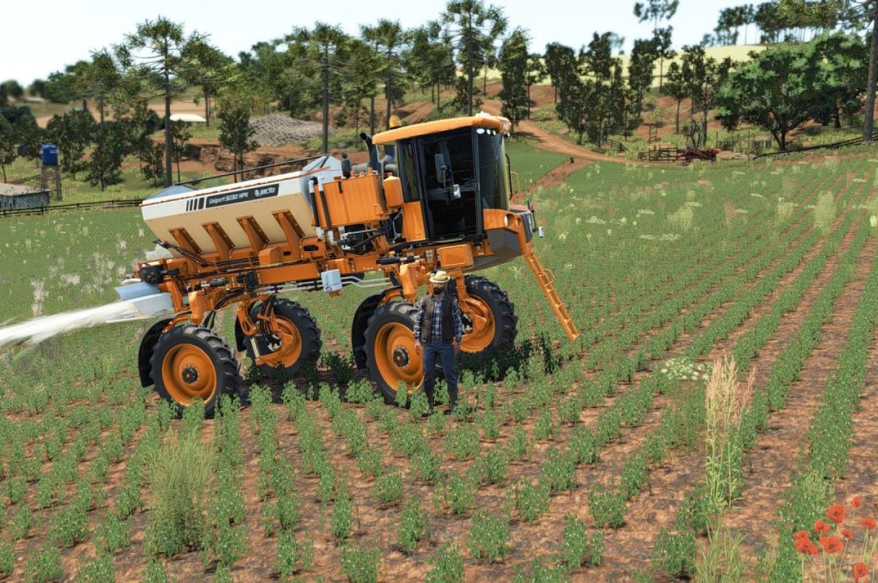 Розкидач добрив Jacto 5030 NPK для Farming Simulator 25