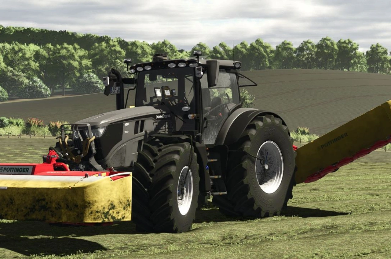 Трактор John Deere 6R Medium+ для Farming Simulator 25