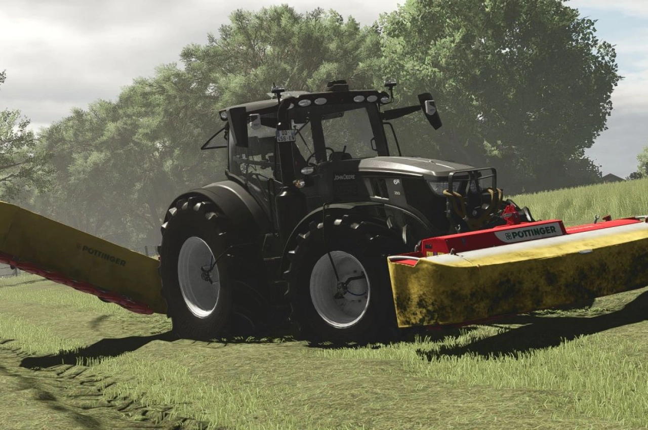 Трактор John Deere 6R Medium+ для Farming Simulator 25