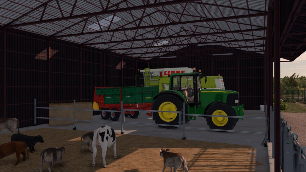 Корівник Hall CowBarn для Farming Simulator 25 - Скріншоти