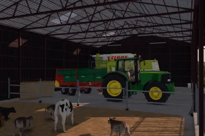 Корівник Hall CowBarn для Farming Simulator 25 — 3