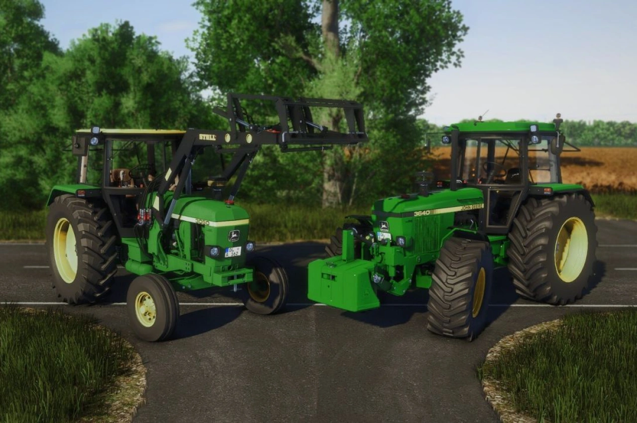 Трактор John Deere 3x40 / 3x50 Series для Farming Simulator 25