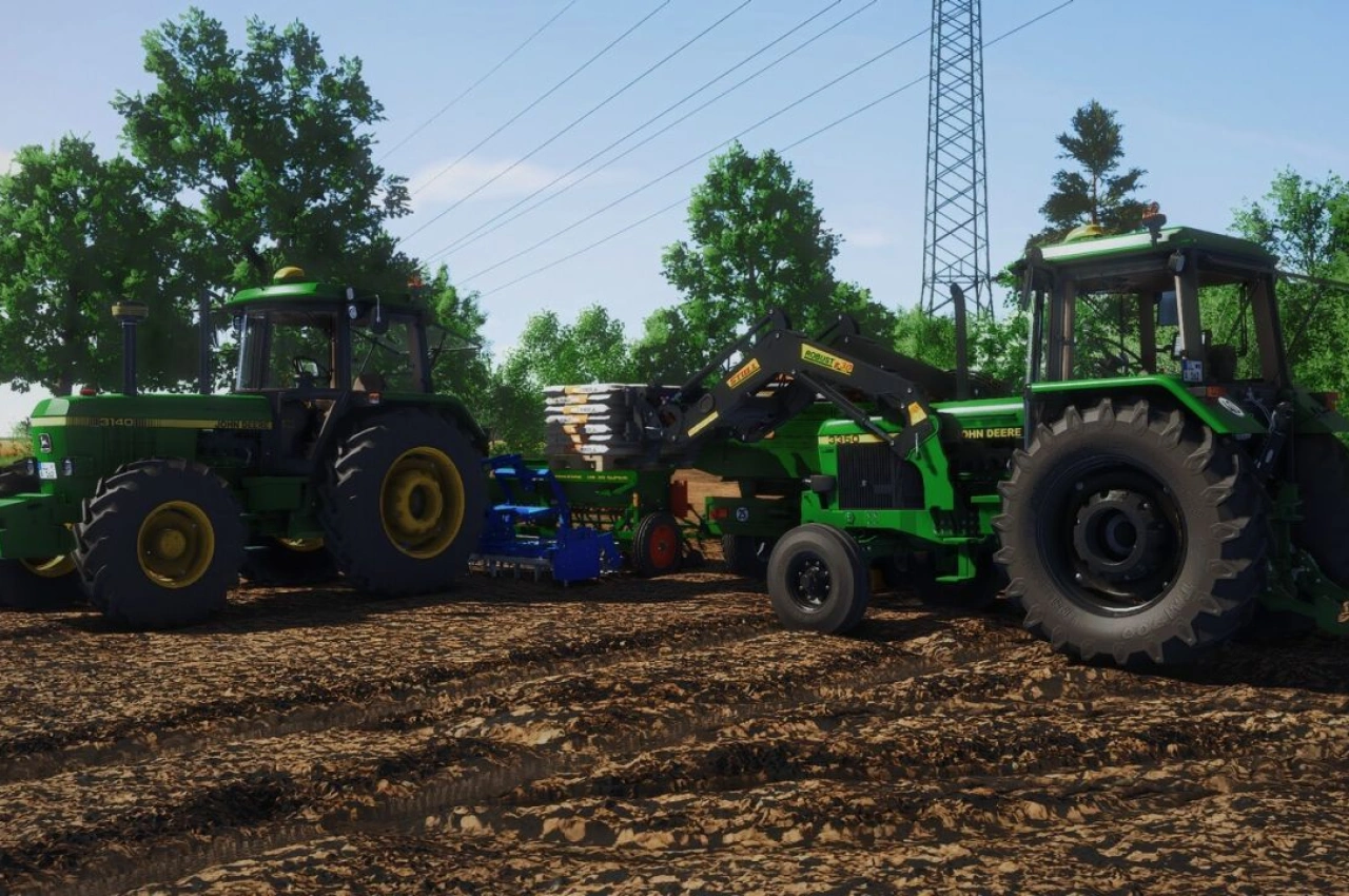 Трактор John Deere 3x40 / 3x50 Series для Farming Simulator 25