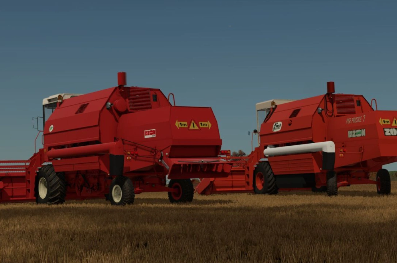 Комбайн FMŻ Bizon Gigant для Farming Simulator 25