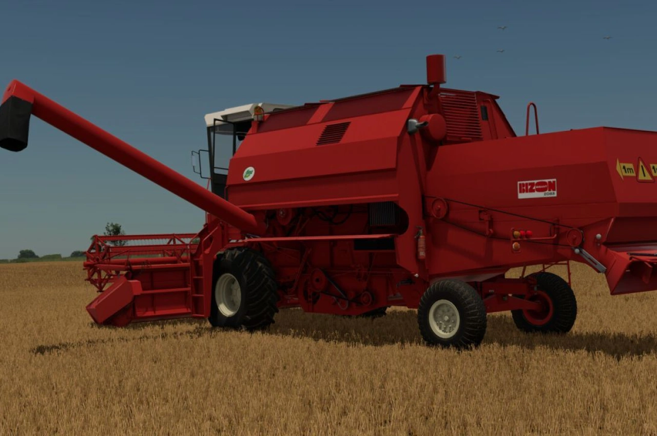Комбайн FMŻ Bizon Gigant для Farming Simulator 25